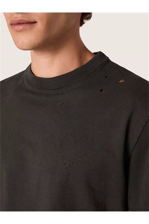 Anthracite cotton jersey T-shirt GOLDEN GOOSE | GMP01220P00236360318